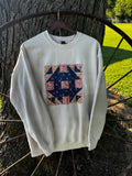 Medium Tan Quilted Crewneck