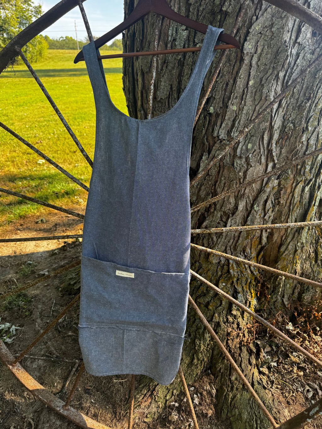 Denim Apron w/ Front Pocket
