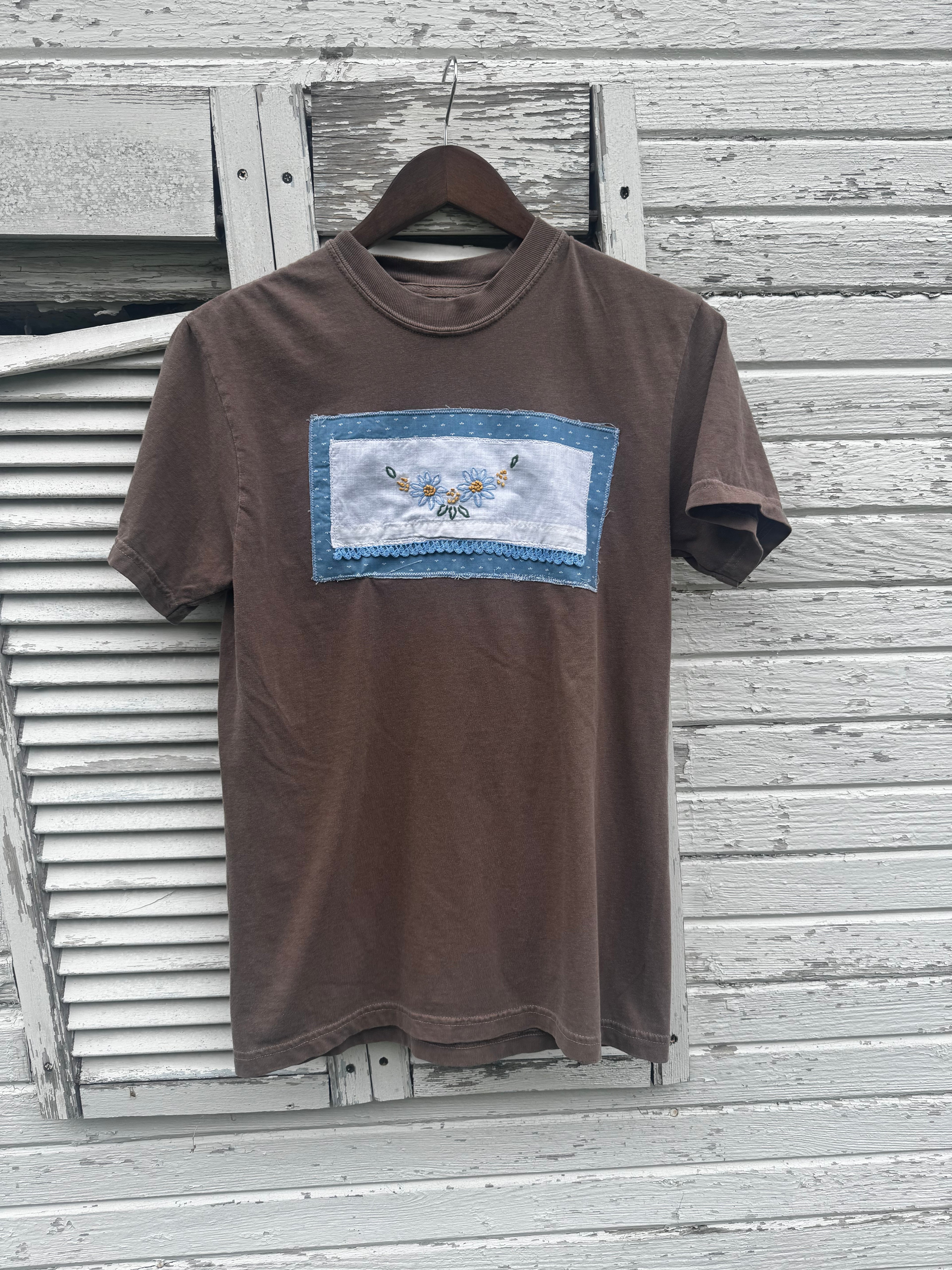 Small Brown Floral T shirt