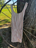 Red Stripped Apron w/ Pockets