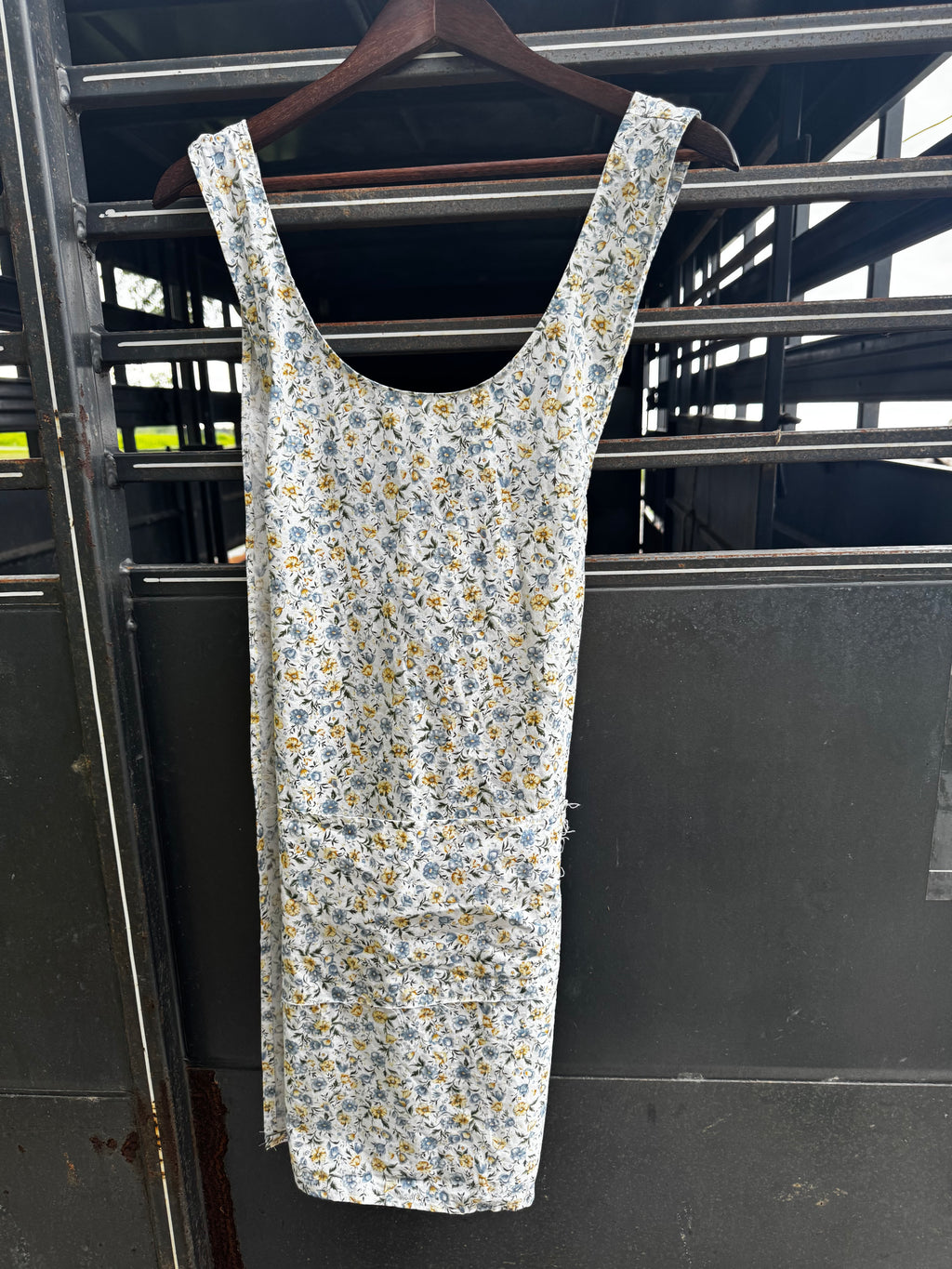 Yellow Floral w Front Pocket