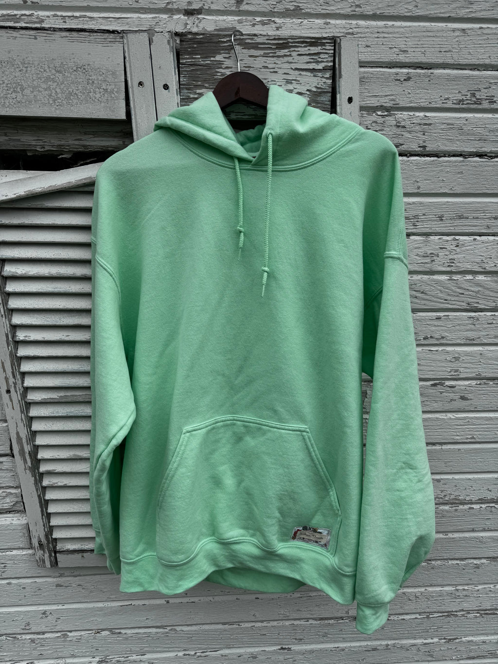 Large Mint Green Sweatshirt w/ Flower