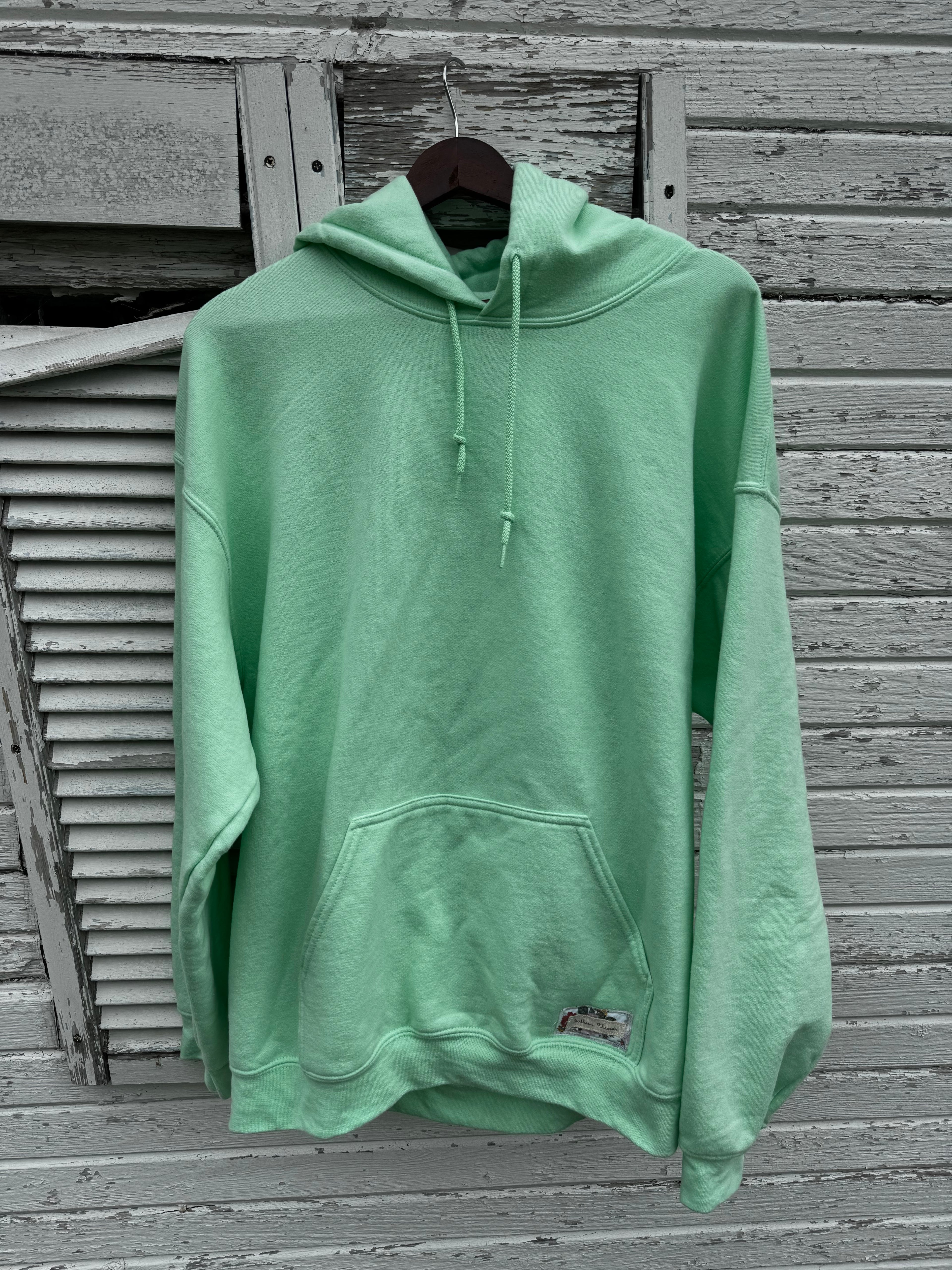 Large Mint Green Sweatshirt w/ Flower