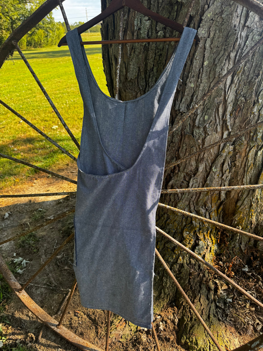 Denim Apron w/ Front Pocket