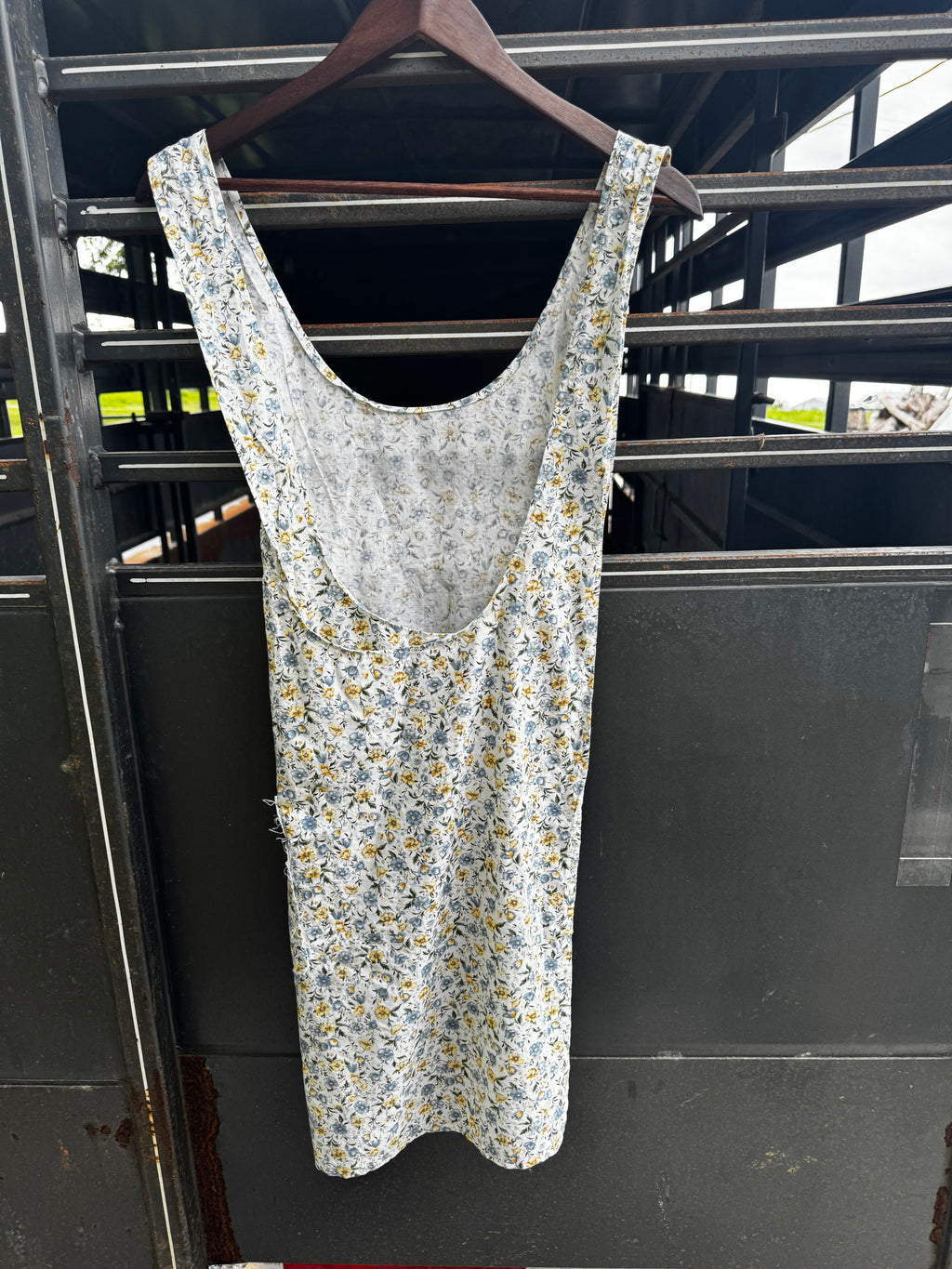 Yellow Floral w Front Pocket
