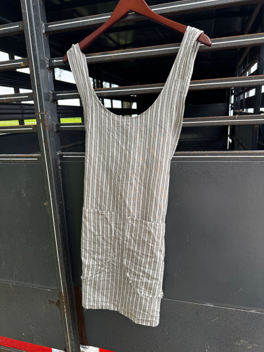 Tan Pinstripe w/ Pockets