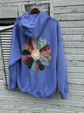 XL Violet Sweatshirt w/ Flower